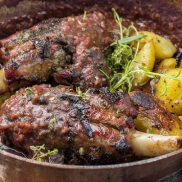 Ricetta Cosciotto agnello in padella